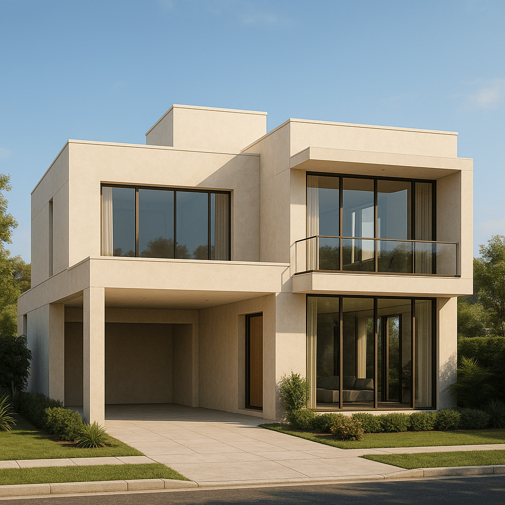 Construction of Villa Modern Design